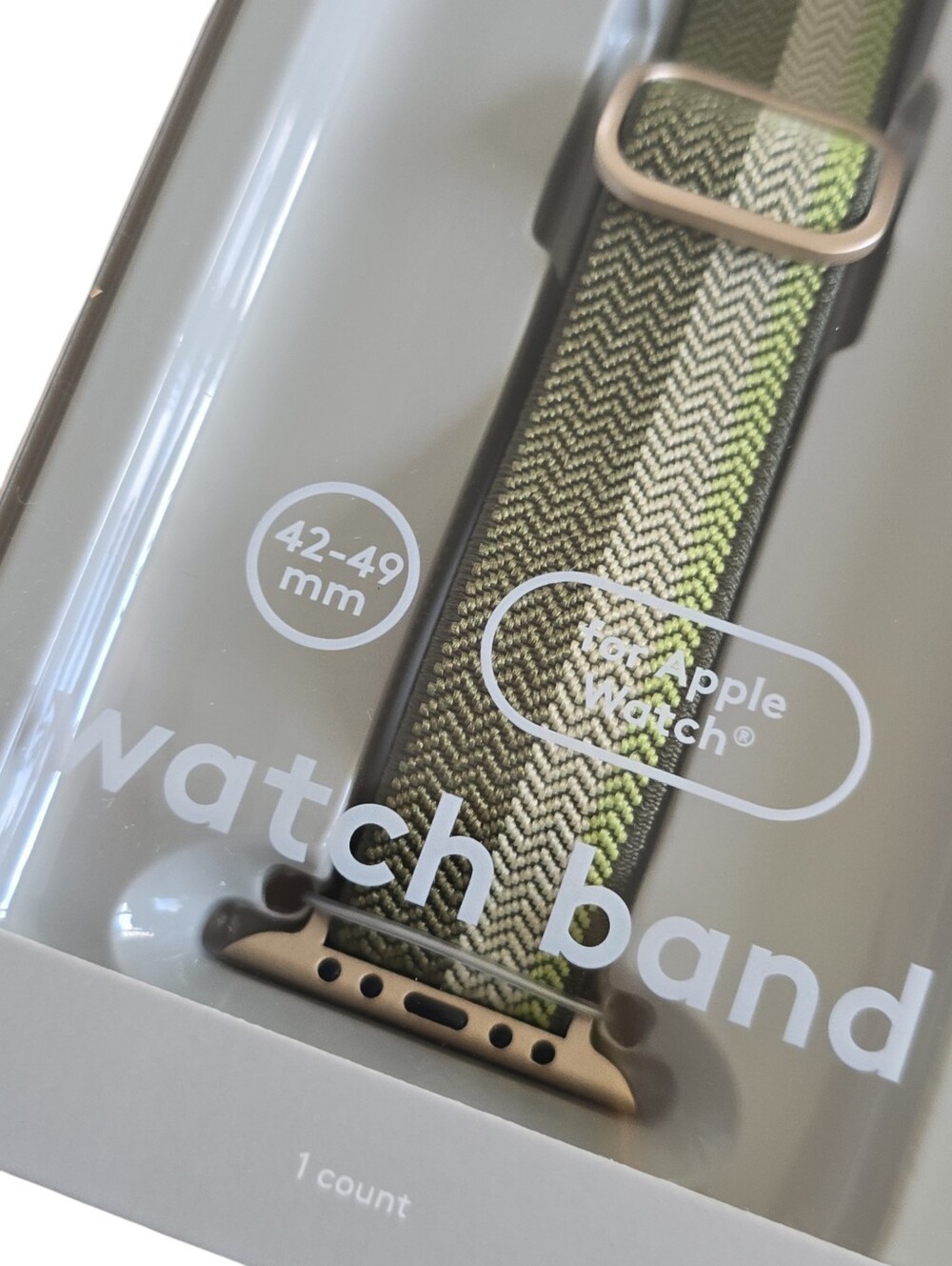 Heyday Apple Watch Band 42/44/45mm Green Woven Adjustable NWT - Picture 2 of 5